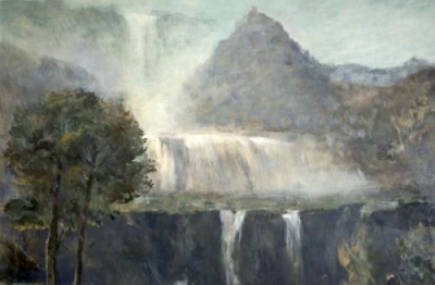 Amerigo Bartoli, (Terni 1890-Roma 1971), Cascata delle Marmore, 1966