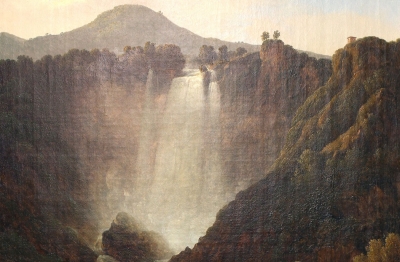 Gian Battista Bassi (Massa Lombarda 1784- Roma 1852) Cascata delle Marmore, 1820