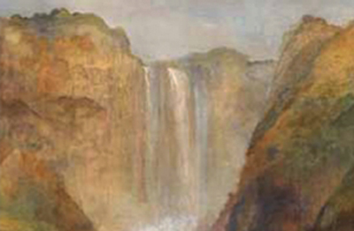 Carlo Bossoli, (Lugano 1815-Torino 1884), Cascata della Marmore, 1856