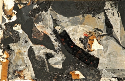 Alberto Burri (Città di Castello 1915-Nizza 1995) Combustione, 1961