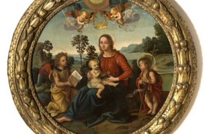 Raffaellino del Garbo, (S.Lorenzo a Vigliano, 1466 ca-Firenze 1524) (attr.), Vergine col Bambino