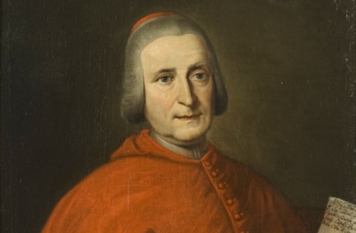 Scuola bergamasca della fine XVII secolo, Ritratto di Francesco Carrara in abito cardinalizio