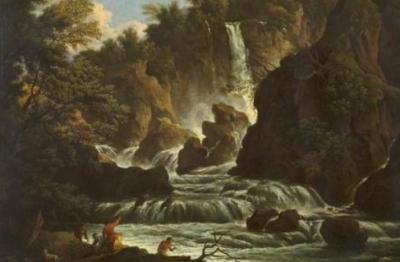 Cerchia di Claude Joseph Vernet (attr.), (Avignone 1714-Parigi 1789), Cascata delle Marmore